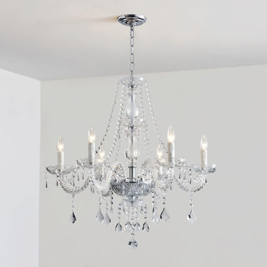 6-Light Modern Crystal Chandelier